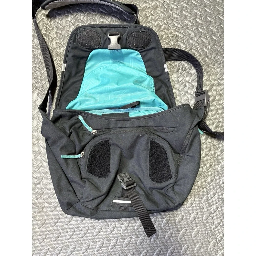 Osprey Flap Jill Messenger Bag Black Teal 13